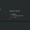 C言語 HelloWorld